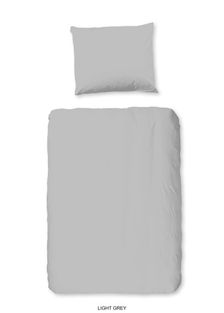 Good Morning Ledikant babydekbedovertrek "uni dessin" - Grijs - (100x135 cm) - Katoen