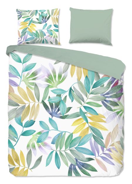 Good Morning Dekbedovertrek "palmbladeren" - Multi - (240x200/220 cm) - Katoen