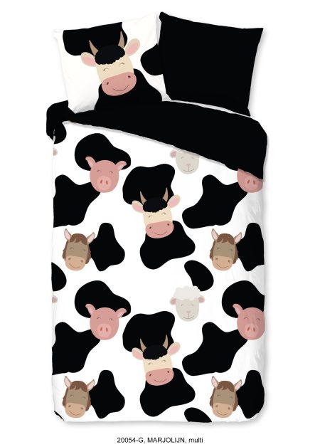 Good Morning Kinderdekbedovertrek "koeien" - Multi - (140x200/220 cm) - Katoen