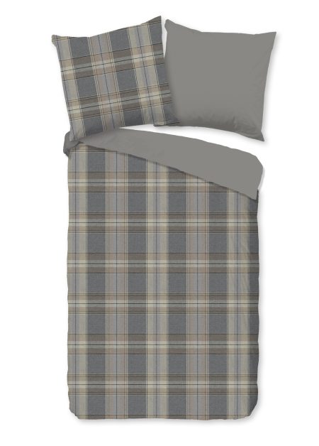 Good Morning Dekbedovertrek "geruite print" - Multi - (135x200 cm) - Katoen