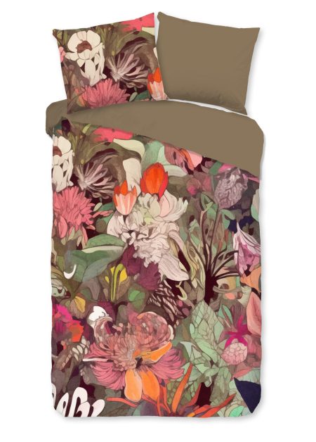 Good Morning Dekbedovertrek "bloemen" - Multi - (140x200/220 cm) - Katoen