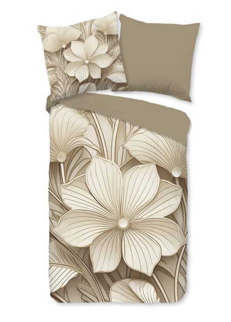 Good Morning Dekbedovertrek "" - Zand - (135x200 cm) - Katoen