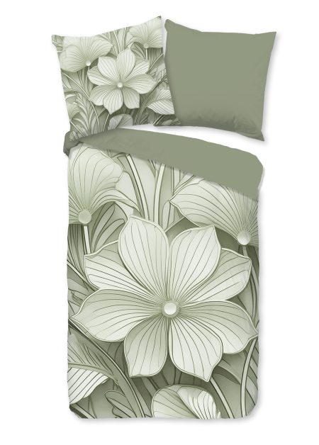 Good Morning Dekbedovertrek "" - Groen - (135x200 cm) - Katoen