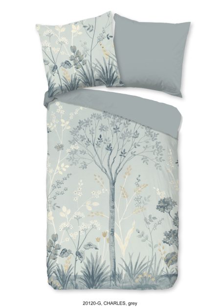 Good Morning Dekbedovertrek "" - Grijs - (135x200 cm) - Katoen