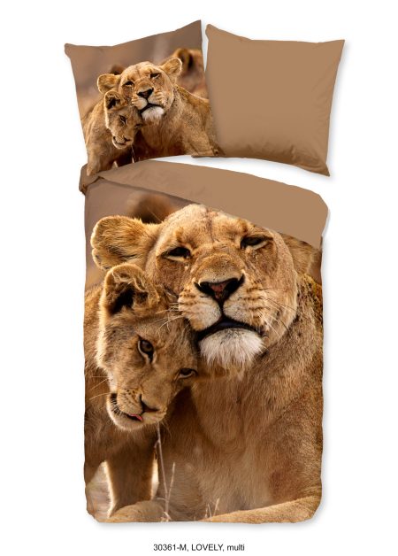 Pure Dekbedovertrek "tijgers" - Multi - (135x200 cm) - Microfiber