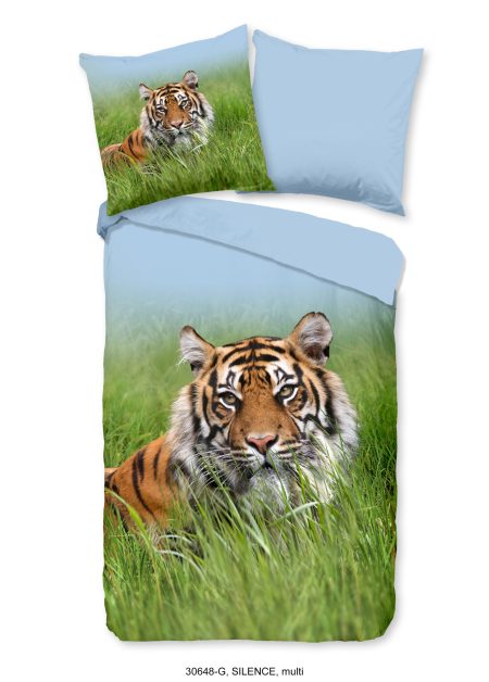 Good Morning Dekbedovertrek "tijger" - Multi - (135x200 cm) - Katoen