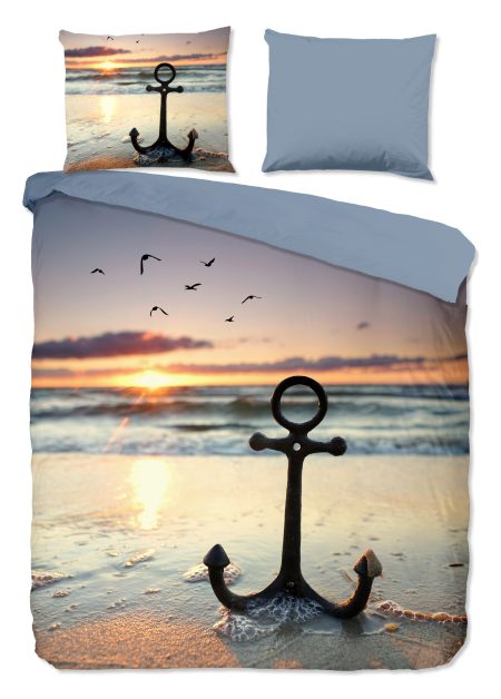 Good Morning Dekbedovertrek "strand/ zee" - Multi - (200x200/220 cm) - Katoen
