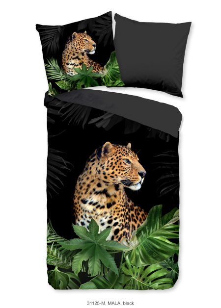Pure Dekbedovertrek "luipaard" - Zwart - (135x200 cm) - Microfiber
