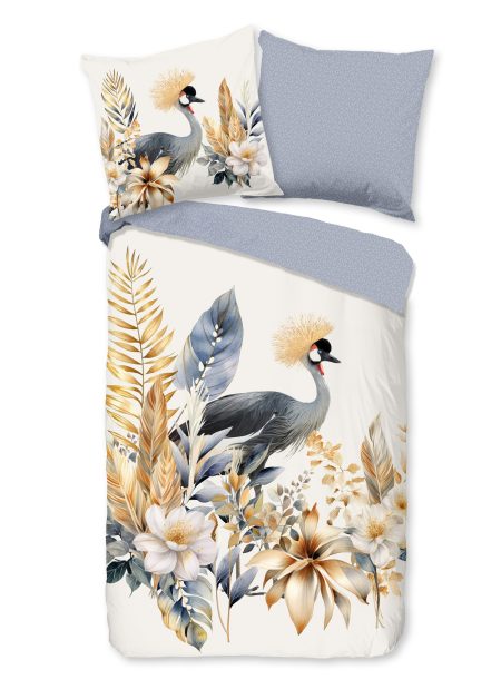 Good Morning Dekbedovertrek "bloemen en vogels" - Multi - (135x200 cm) - Katoen