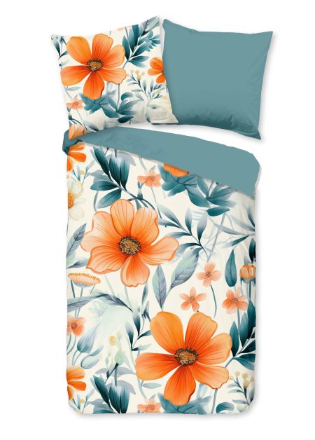 Good Morning Dekbedovertrek "bloemen" - Multi - (135x200 cm) - Katoen