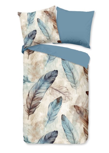 Good Morning Dekbedovertrek "veren" - Multi - (135x200 cm) - Katoen