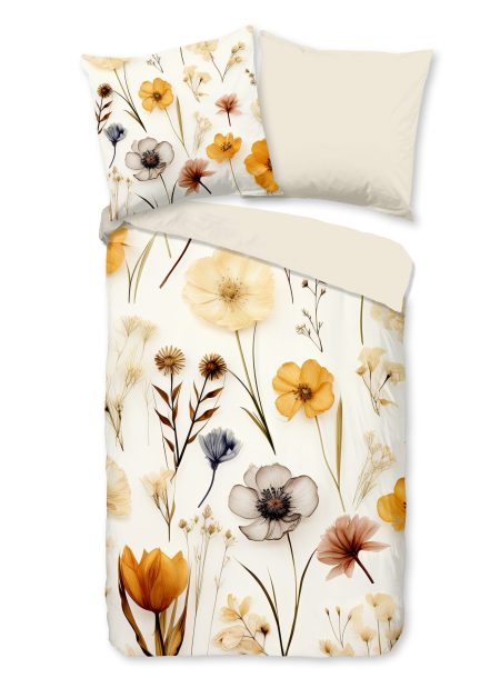Good Morning Dekbedovertrek "rustige bloemen" - Multi - (135x200 cm) - Katoen
