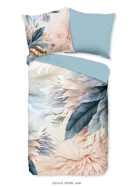 Good Morning Dekbedovertrek "veren en bladeren" - Multi - (135x200 cm) - Katoen