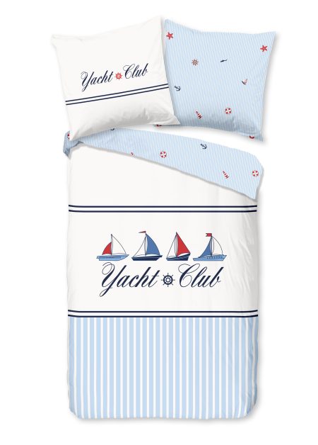 Good Morning Dekbedovertrek "" - Blauw - (135x200 cm) - Katoen