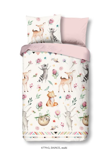 Good Morning Kinderdekbedovertrek "dieren" - Multi - (140x200/220 cm) - Katoen