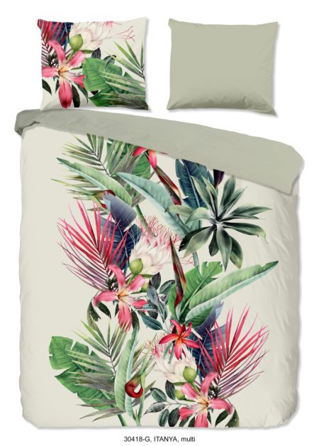 Good Morning Dekbedovertrek "bloemen" - Multi - (240x200/220 cm) - Katoen