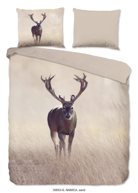 Good Morning Dekbedovertrek "edelhert" - Zand - (240x200/220 cm) - Katoen