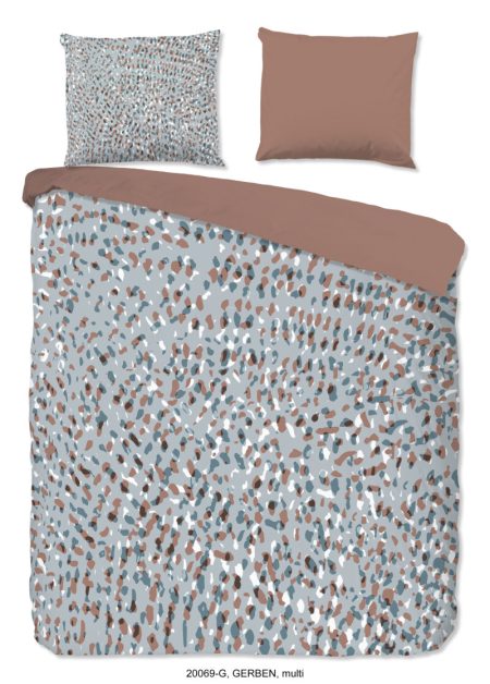 Good Morning Dekbedovertrek "gevlekte stippen print" - Multi - (200x200/220 cm) - Katoen