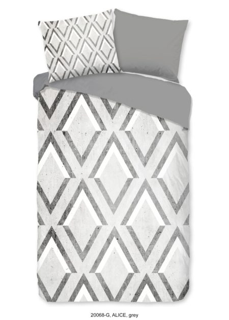 Good Morning Dekbedovertrek "grafische print" - Blauw - (140x200/220 cm) - Katoen