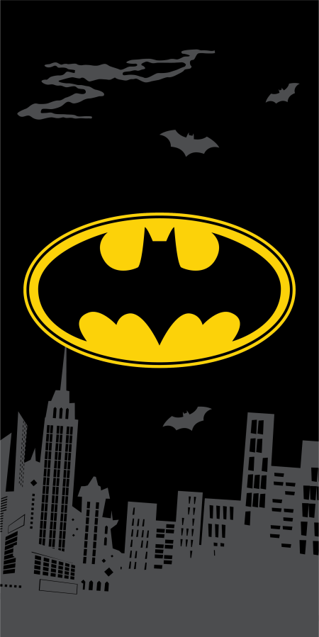 Batman strandlaken Emblem 70 x 140 cm