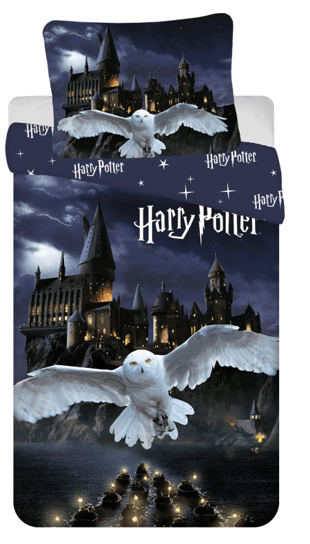 Harry Potter Dekbedovertrek Zweinstein - 140 x 200 cm - 70 x 90 cm - polyester