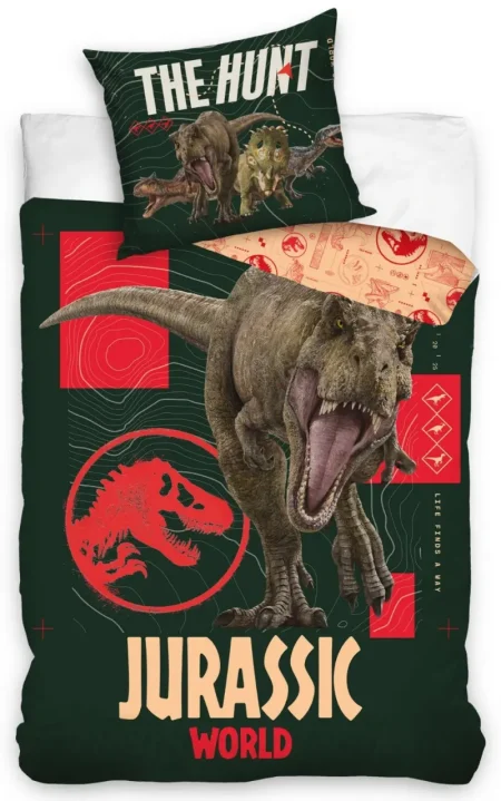 Jurassic World The Hunt Dekbedovertrek 140 x 200 cm (70 x 90 cm)