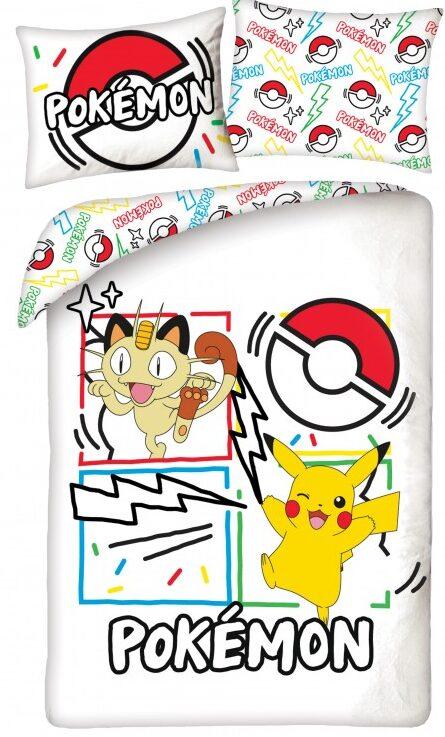 pokemon Meowth Dekbedovertrek 140 x 200 cm (70 x 90 cm)  polyester