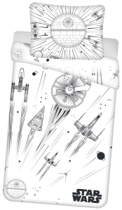 Star Wars Dekbedovertrek death star 140 x 200 cm - 70 x 90 cm - Katoen