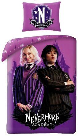 Wednesday Nevermore Dekbedovertrek 140 x 200 cm (70 x 90 cm) - polyester