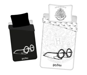 Harry Potter Dekbedovertrek Glasses glow in the dark - 140 x 200 cm - 70 x 90 cm