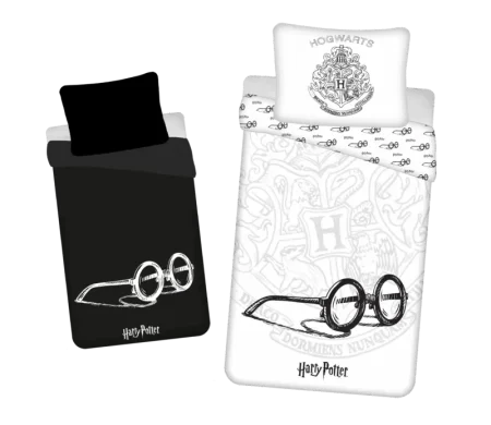 Harry Potter Dekbedovertrek Glasses glow in the dark - 140 x 200 cm - 70 x 90 cm