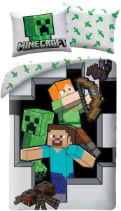 Minecraft Dekbedovertrek Sword  - 140 x 200 cm - Katoen (70 x 90 cm)