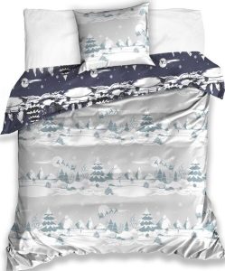 Christmas Snow dekbedovertrek 140 x 200 cm - katoen