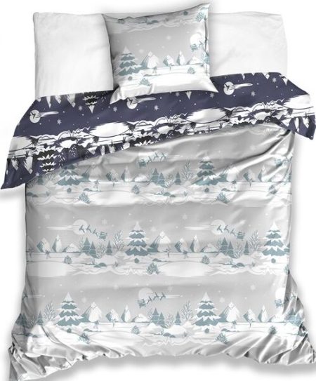 Christmas Snow dekbedovertrek 140 x 200 cm - katoen