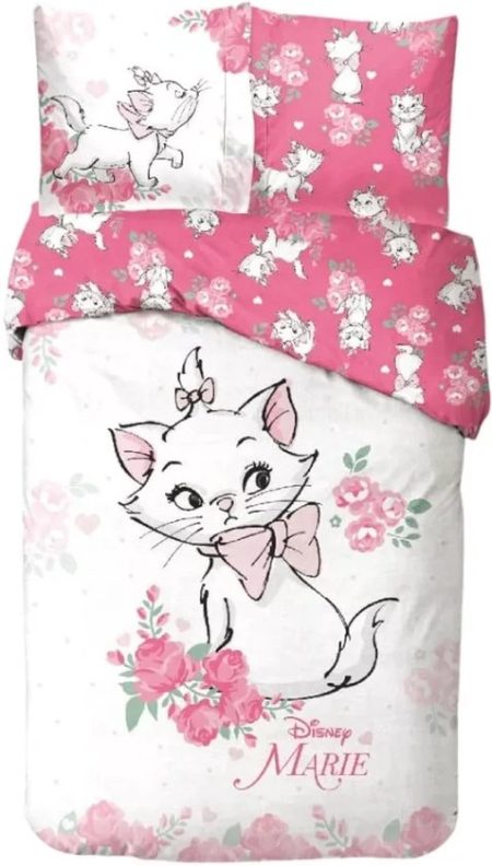 Disney AristoCats dekbedovertrek  - 140 x 200 cm -65x65cm - Katoen