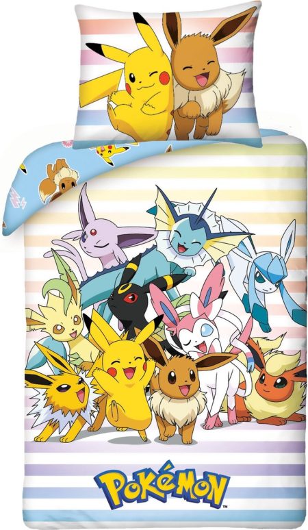 Pokémon Dekbedovertrek Catch 'm All 140 x 200 cm - 70x90cm