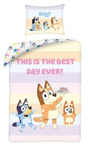 Bluey Dekbedovertrek Best Day Ever 140 x 200 cm - katoen