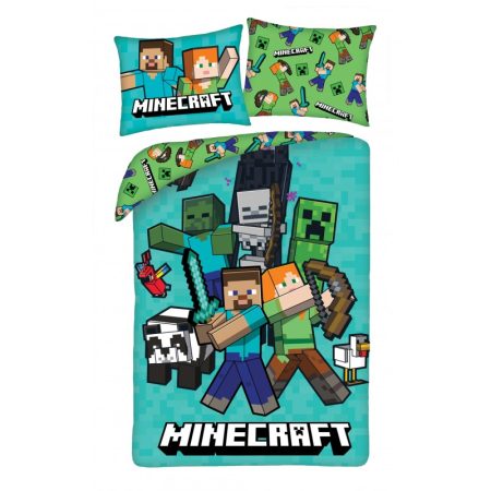 Minecraft Dekbedovertrek Ready - 140 x 200 cm - 70 x 90 cm -  Polyester
