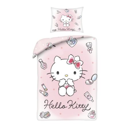 Hello Kitty Dekbedovertrek 140x200 cm - 70x90 cm  -Polyester