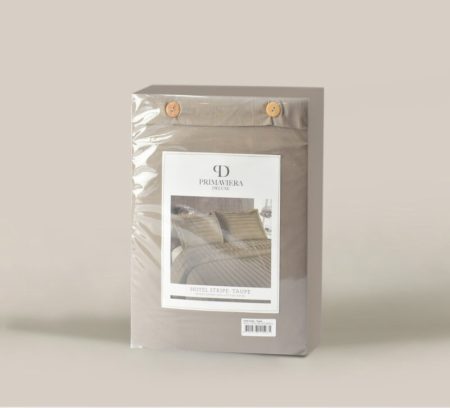 Primaviera Deluxe Hotel stripe Taupe 240 x 200/260 cm