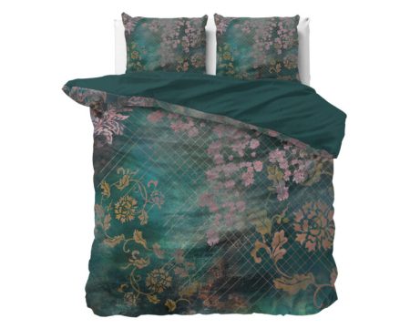 Sleeptime Raddison Flower Groen 200 x 200/220 cm