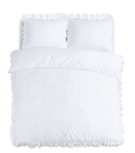 Sleeptime Ruffles Wit 140 x 200/220 cm