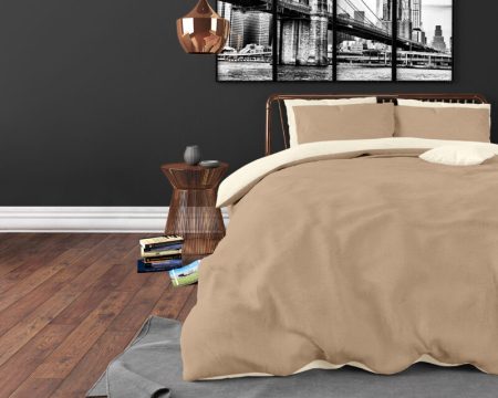 Sleeptime Twin Face Creme/Taupe 140 x 200/220 cm