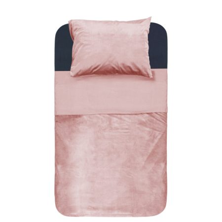 Sleeptime Velvet Piping Soft Pink 140 x 220 cm