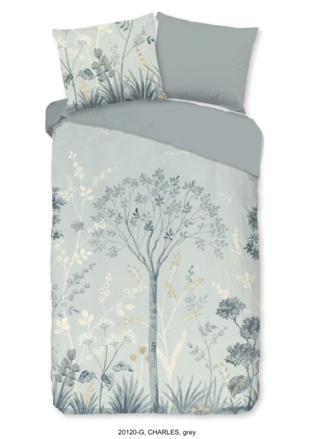 Good Morning Dekbedovertrek "" - Grijs - (140x200/220 cm) - Katoen