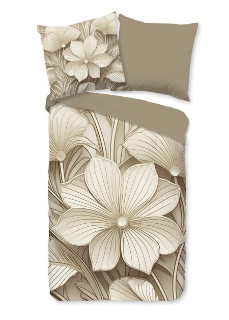 Good Morning Dekbedovertrek "" - Zand - (155x220 cm) - Katoen