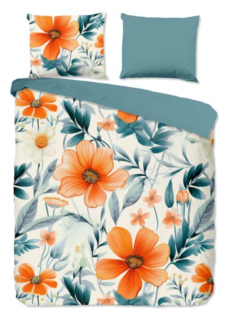 Good Morning Dekbedovertrek "bloemen" - Multi - (200x200/220 cm) - Katoen