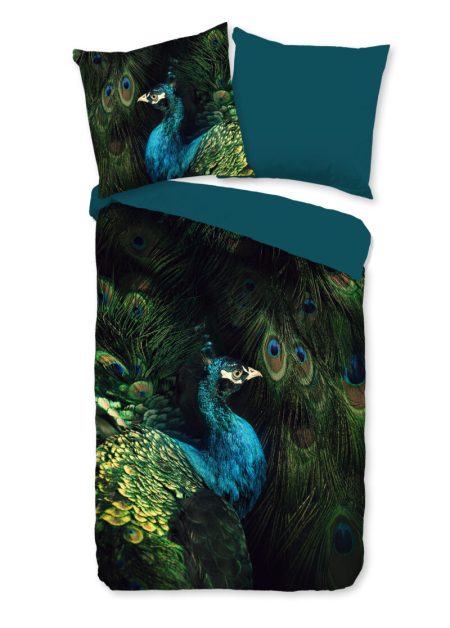 Good Morning Dekbedovertrek "pauw" - Multi - (155x220 cm) - Katoen