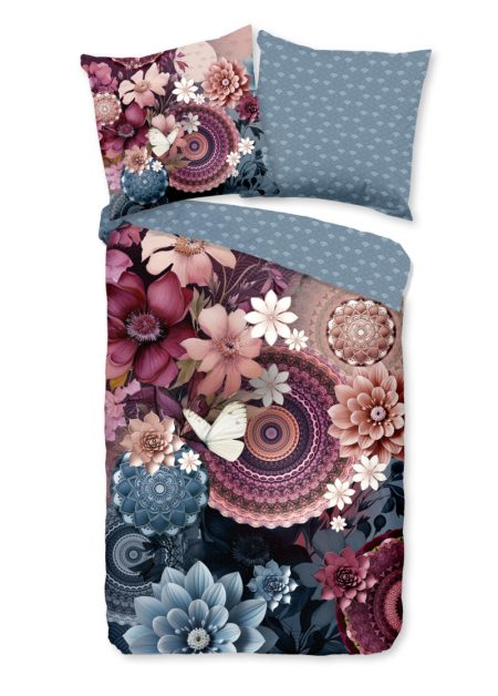 HIP Dekbedovertrek "mandalas & bloemen" - Multi - (135x200 cm) - Katoen Satijn