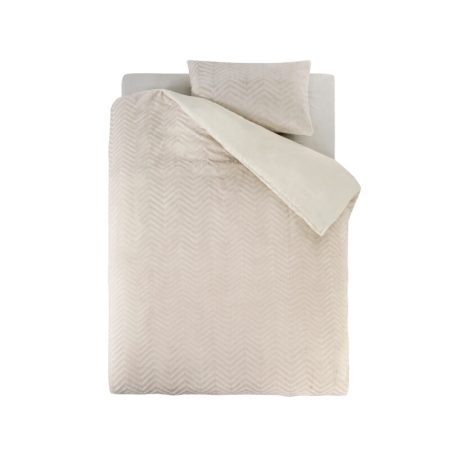 Sleeptime Chevron Teddy Créme 140 x 200/220 cm